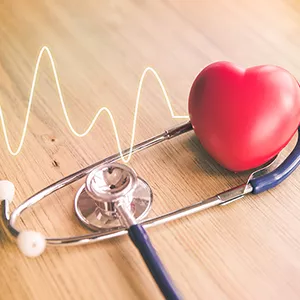 Stethoscope and heart